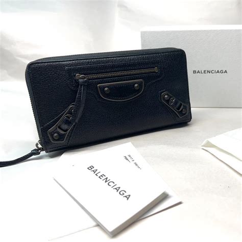 米色錢包|BALENCIAGA 錢包 米色皮革 5942161IZI32761｜PopChill 拍拍